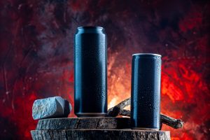 front-view-energy-drink-cans-red-drink-alcohol-photo-darkness